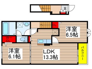 ジェルメしいの木の物件間取画像